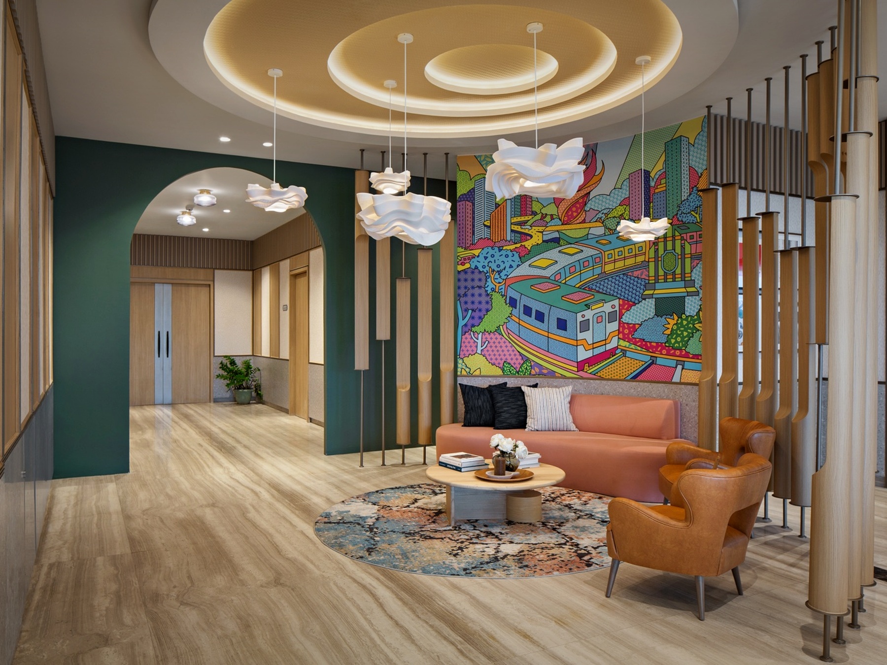 Premium hotel property interior visual